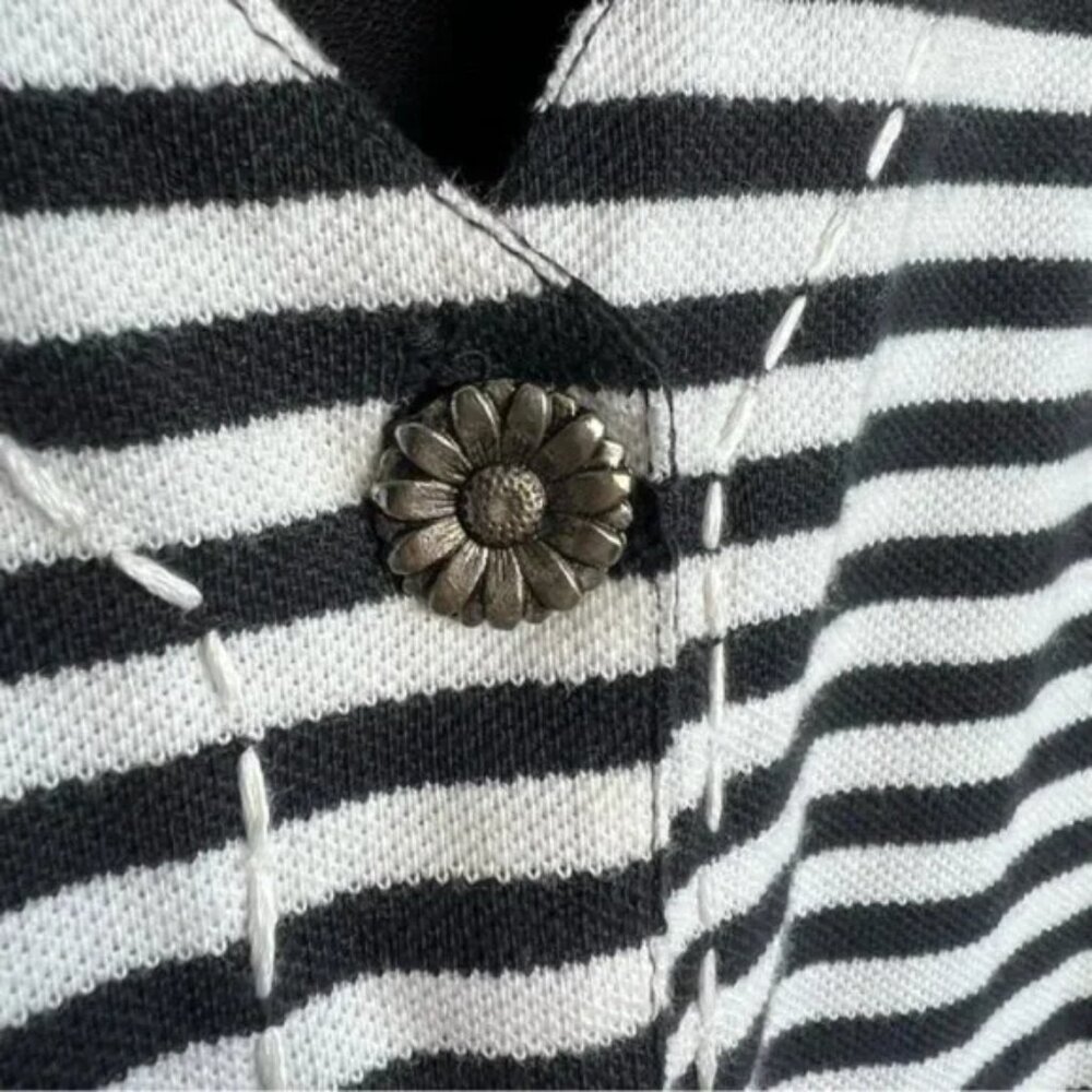 Victoria Jones Vintage Floral Embroidered Vest Size 2X - Picture 3 of 5